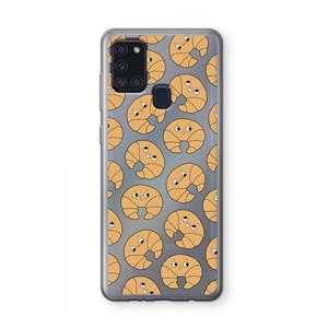 CaseCompany Croissant: Samsung Galaxy A21s Transparant Hoesje