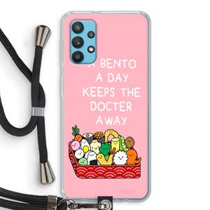 CaseCompany Bento a day: Samsung Galaxy A32 4G Transparant Hoesje met koord