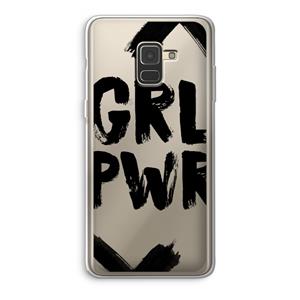CaseCompany Girl Power #2: Samsung Galaxy A8 (2018) Transparant Hoesje