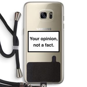 CaseCompany Your opinion: Samsung Galaxy S7 Edge Transparant Hoesje met koord