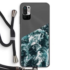 CaseCompany Zee golf: Xiaomi Redmi Note 10 5G Transparant Hoesje met koord