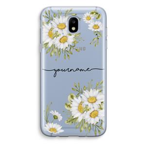 CaseCompany Daisies: Samsung Galaxy J5 (2017) Transparant Hoesje