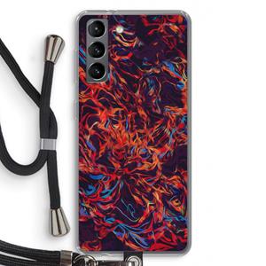 CaseCompany Lucifer: Samsung Galaxy S21 Transparant Hoesje met koord
