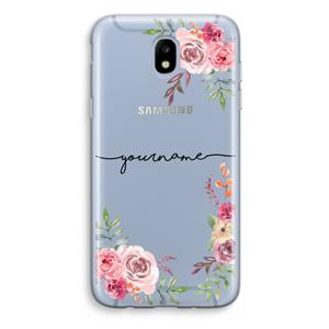 CaseCompany Rozen: Samsung Galaxy J5 (2017) Transparant Hoesje