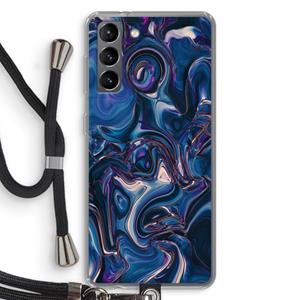 CaseCompany Mirrored Mirage: Samsung Galaxy S21 Transparant Hoesje met koord