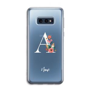 CaseCompany Pink Bouquet: Samsung Galaxy S10e Transparant Hoesje