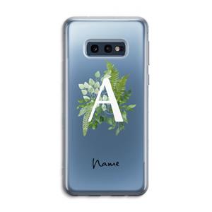 CaseCompany Green Brush: Samsung Galaxy S10e Transparant Hoesje