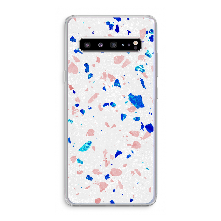 CaseCompany Terrazzo N°6: Samsung Galaxy S10 5G Transparant Hoesje
