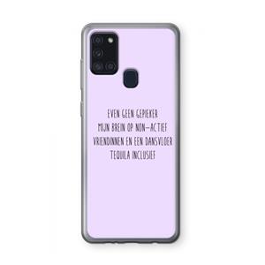 CaseCompany Tequila: Samsung Galaxy A21s Transparant Hoesje
