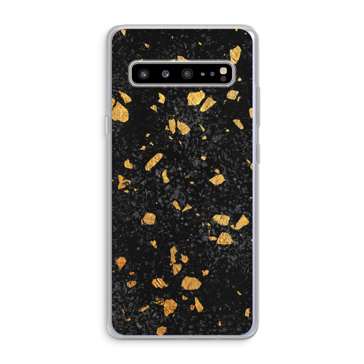 CaseCompany Terrazzo N°7: Samsung Galaxy S10 5G Transparant Hoesje