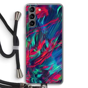 CaseCompany Pilgrims Of The Sea: Samsung Galaxy S21 Transparant Hoesje met koord