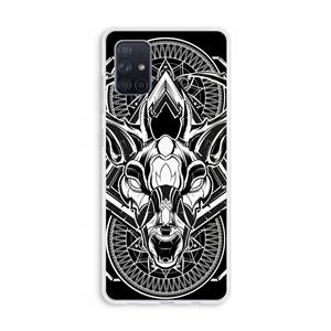 CaseCompany Oh Deer: Galaxy A71 Transparant Hoesje