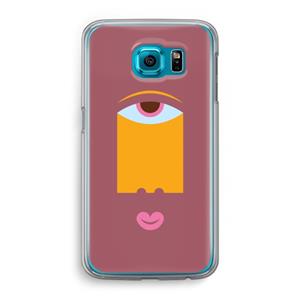 CaseCompany Mono V: Samsung Galaxy S6 Transparant Hoesje