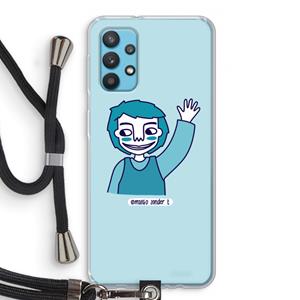 CaseCompany Zwaai: Samsung Galaxy A32 4G Transparant Hoesje met koord
