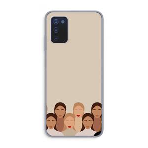 CaseCompany Girls girls girls: Samsung Galaxy A03s Transparant Hoesje