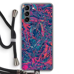 CaseCompany Sleeping Dreams: Samsung Galaxy S21 Transparant Hoesje met koord
