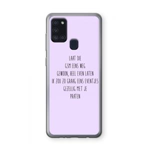 CaseCompany GSM: Samsung Galaxy A21s Transparant Hoesje