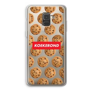 CaseCompany Koekerond: Samsung Galaxy A8 (2018) Transparant Hoesje
