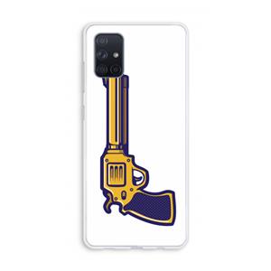 CaseCompany Pew Pew Pew: Galaxy A71 Transparant Hoesje