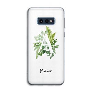 CaseCompany Green Brush: Samsung Galaxy S10e Transparant Hoesje