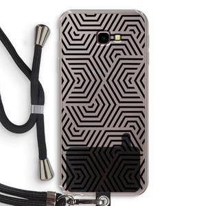 CaseCompany Magic pattern: Samsung Galaxy J4 Plus Transparant Hoesje met koord
