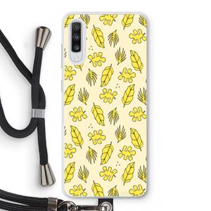 CaseCompany Herfst: Samsung Galaxy A70 Transparant Hoesje met koord