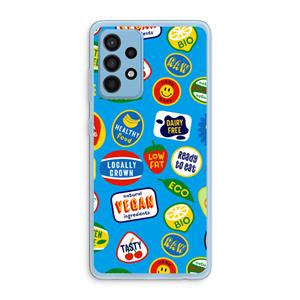 CaseCompany Fruitsticker: Samsung Galaxy A52 Transparant Hoesje