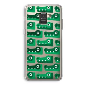 CaseCompany Crocs: Samsung Galaxy A8 (2018) Transparant Hoesje