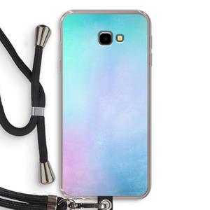 CaseCompany mist pastel: Samsung Galaxy J4 Plus Transparant Hoesje met koord