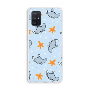 CaseCompany Manta: Galaxy A71 Transparant Hoesje