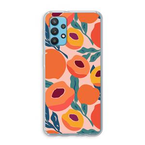CaseCompany Perzik: Samsung Galaxy A32 4G Transparant Hoesje