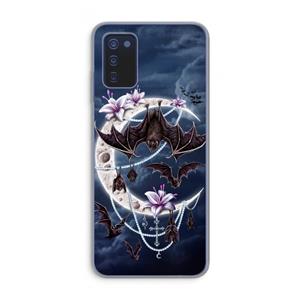 CaseCompany Vleermuizen Maan: Samsung Galaxy A03s Transparant Hoesje