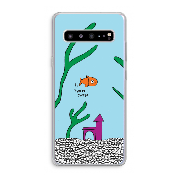 CaseCompany Aquarium: Samsung Galaxy S10 5G Transparant Hoesje