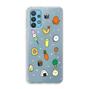 CaseCompany Happy bento friends: Samsung Galaxy A32 4G Transparant Hoesje