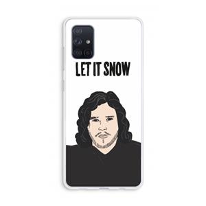 CaseCompany Let It Snow: Galaxy A71 Transparant Hoesje