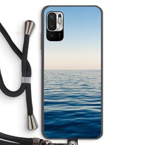 CaseCompany Water horizon: Xiaomi Redmi Note 10 5G Transparant Hoesje met koord