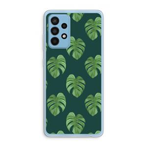 CaseCompany Monstera leaves: Samsung Galaxy A52 Transparant Hoesje