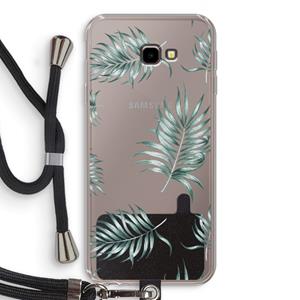 CaseCompany Simple leaves: Samsung Galaxy J4 Plus Transparant Hoesje met koord