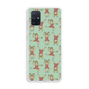 CaseCompany Gymboys: Galaxy A71 Transparant Hoesje
