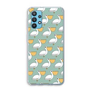 CaseCompany Pelican: Samsung Galaxy A32 4G Transparant Hoesje