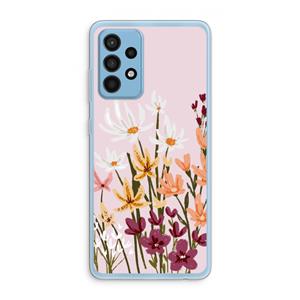 CaseCompany Painted wildflowers: Samsung Galaxy A52 Transparant Hoesje