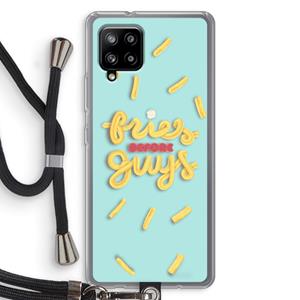 CaseCompany Always fries: Samsung Galaxy A42 5G Transparant Hoesje met koord