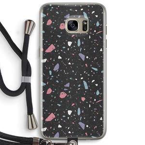 CaseCompany Terrazzo N°16: Samsung Galaxy S7 Edge Transparant Hoesje met koord