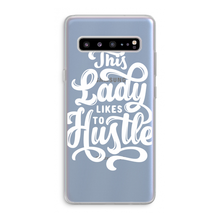 CaseCompany Hustle Lady: Samsung Galaxy S10 5G Transparant Hoesje