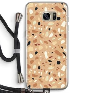 CaseCompany Terrazzo N°17: Samsung Galaxy S7 Edge Transparant Hoesje met koord