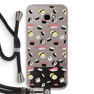 CaseCompany Sushi time: Samsung Galaxy J4 Plus Transparant Hoesje met koord