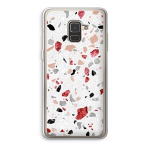 CaseCompany Terrazzo N°12: Samsung Galaxy A8 (2018) Transparant Hoesje