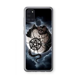 CaseCompany Volle maan: Samsung Galaxy A21s Transparant Hoesje