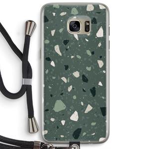 CaseCompany Terrazzo N°19: Samsung Galaxy S7 Edge Transparant Hoesje met koord