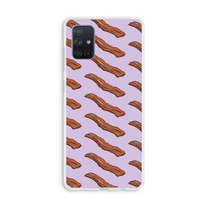 CaseCompany Bacon to my eggs #2: Galaxy A71 Transparant Hoesje